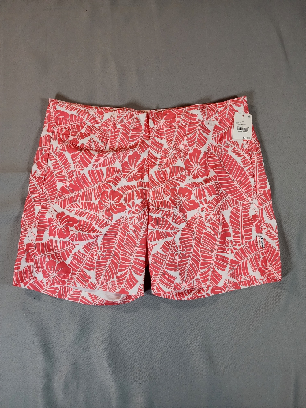Ibiza Ocean Club Tropical Coral Pattern Bermuda Shorts for Men